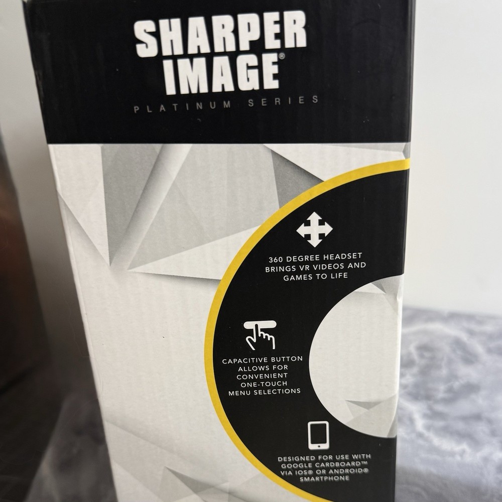 Sharper Image Virtual Reality VR Headset With Controller Platinum Series