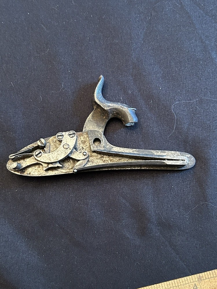 Great! Antique 19th Century Finely Engraved Left Hand Percussion Lock