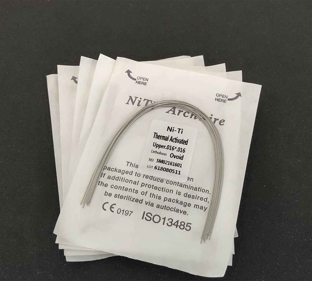 10 Packs Dental Arch Wires Thermal Activated NITI Rectangular Oval Form