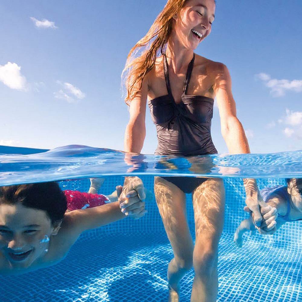 Intex 8.5ft x 26in Rectangular Frame Above Ground Swimming Pool(Open Box)