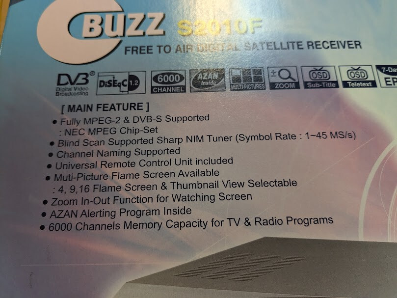 FTA SATELLITE RECEIVER (BUZZ)==== BRAND NEW==
