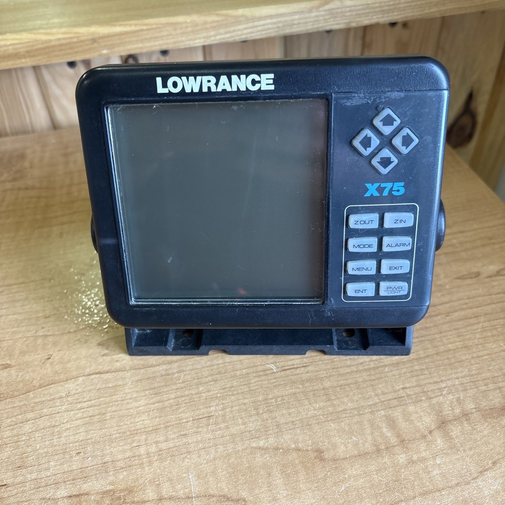 Lowrance X 75 Head Unit Fish Depth Finder Display Console Only 🔥🔥🔥