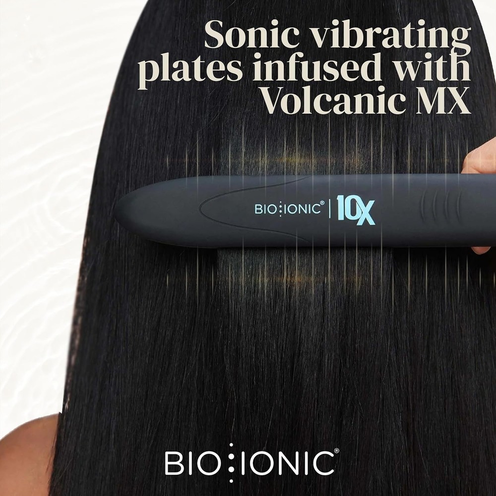 Bio Ionic 10X Pro Styling Iron 1" Nano Ionic-with Vibrating Plates