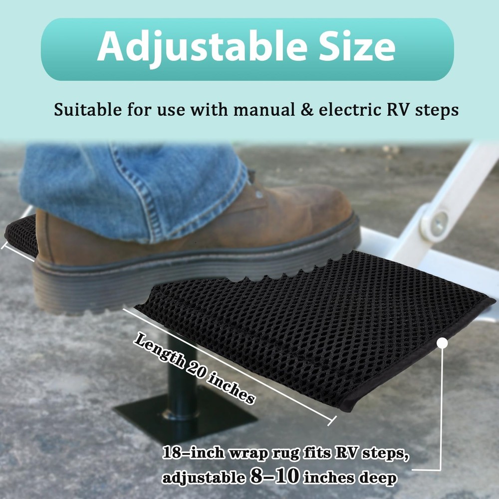 Washable RV Step Covers 3 Pack Non Slip Mesh