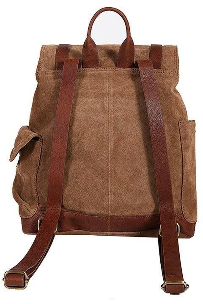 Scully Unisex Suede With Leather Trim Backpack
