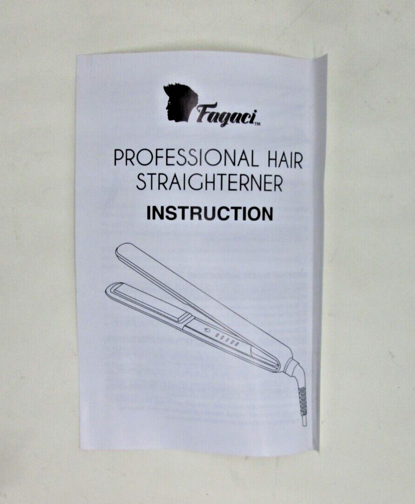 Fagaci Titanium Flat Iron w/ MCH Super Fast Heating Touchscreen Operation