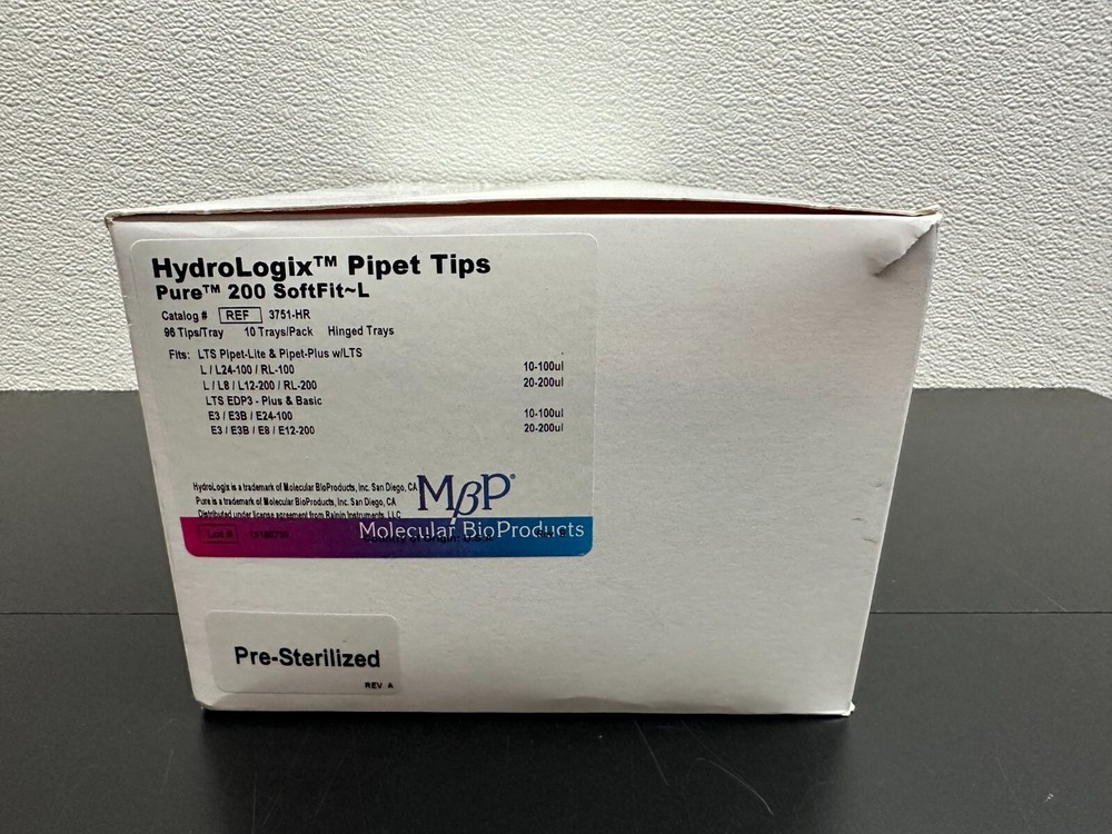 MBP REF 3751-HR HydroLogix Pipet Tips Pure 200uL SoftFit