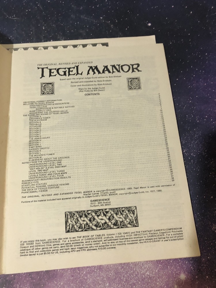 The Original Tegel Manor Revised Expanded Bledsaw Erickson ONLY 1 Map 1989 READ