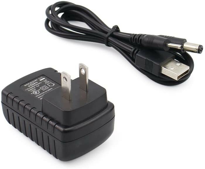 Wall charger with dual charging cable for dog training system