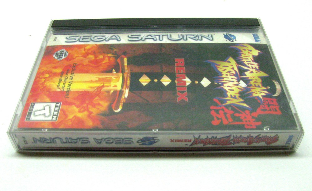 10x SEGA SATURN CIB GAME - CLEAR PLASTIC PROTECTIVE BOX PROTECTOR SLEEVE CASE