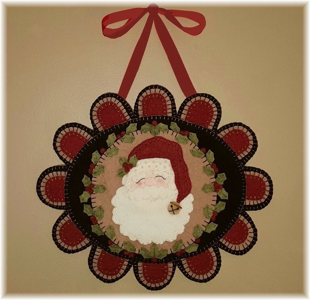 PATTERN!~*Dear Santa*~Christmas~Penny Rug/Table/Wall Mat~*PATTERN*~