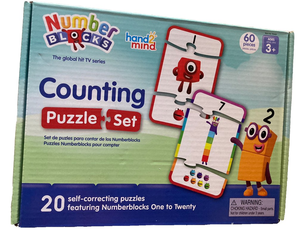 Hand2mind Number blocks Counting Puzzle Set NEW 3+