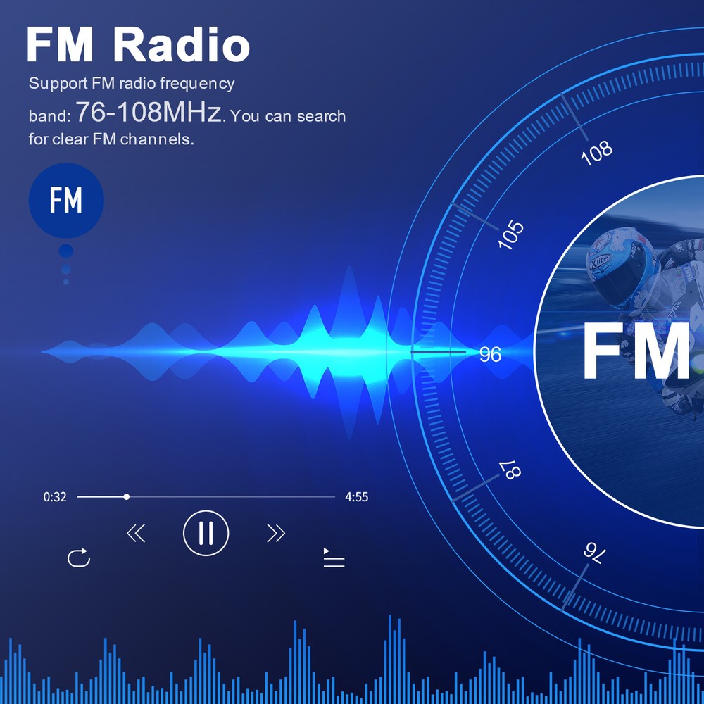 FX8 Motorcycle Helmet Intercom Intercom Bluetooth Rider Headset 2000M FM
