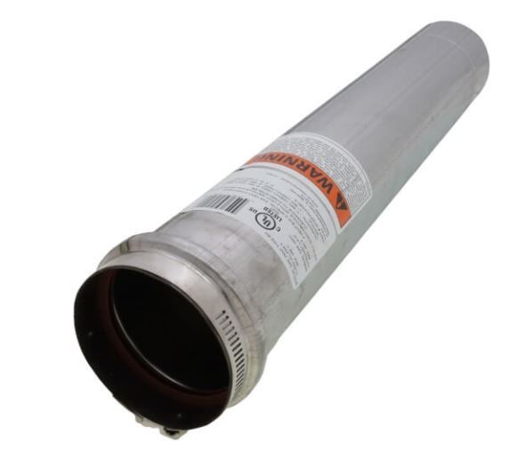 Z-Flex Z-Vent 3" x 18" Stainless Steel Vent Pipe (2SVEPWCF0301.5)