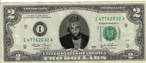 Juice WRLD $2 Dollar bill Mint real Jay Z