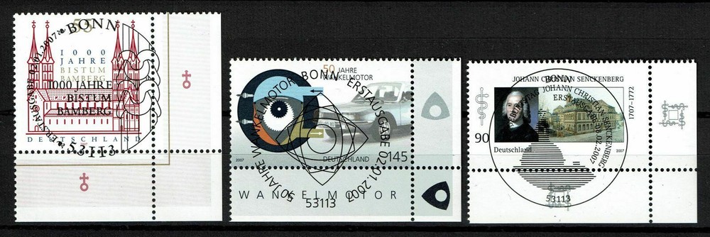 Bundle 2579, 2582, 2588, Corner 4 stamped, Mi. 5.60