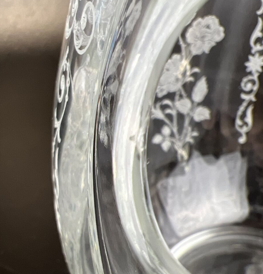 Fostoria Midnight Rose Ice Lip Jug
