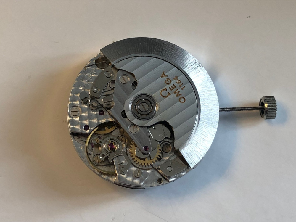Genuine Omega 1164 automatic chronograph watch movement good con see description