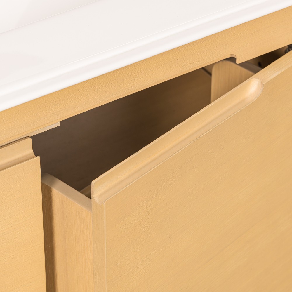 30in Oak Bathroom Vanity with Ceramic Sink, Soft-Close Doors, Adjustable Shelf