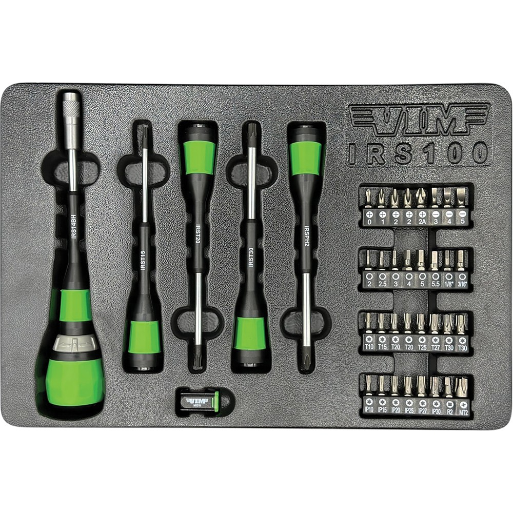 40 PC. INTERCHANGEABLE RATCHETING SCREWDRIVER SET VIM-IRS100