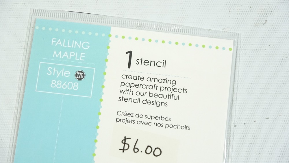 2016 Memory Box Designer Stencil Garden Falling Maple 88608