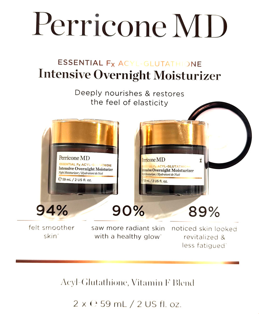 2 PACK PERRICONE MD INTENSIVE OVERNIGHT MOISTURIZER 2 X 59ml/ 2oz Ea