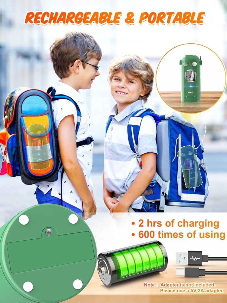 AFMAT Electric Pencil Sharpener Fully Automatic, Robot Green