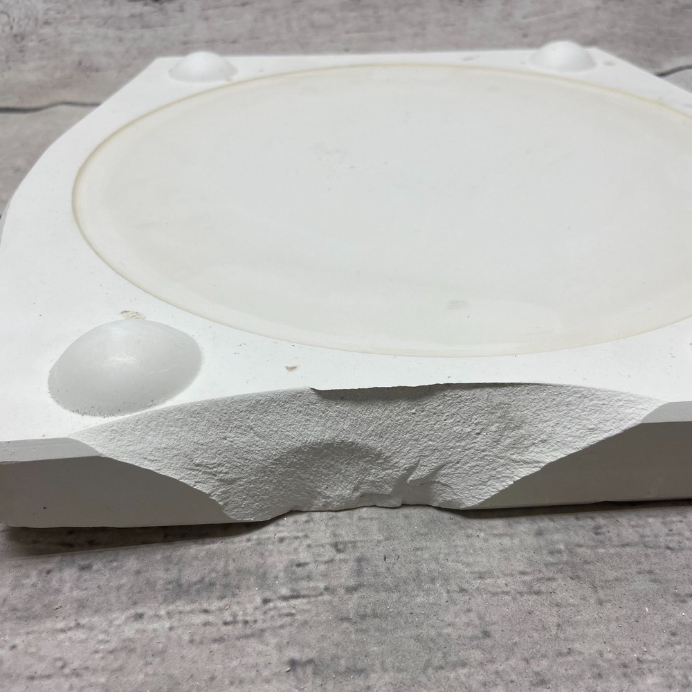 White Horse Mold Ceramic Casting Mold Simple Plate #1663