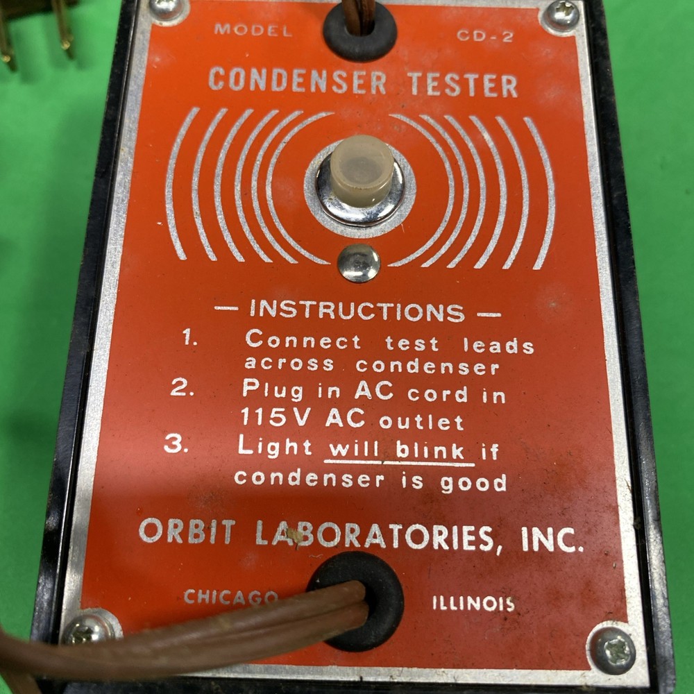 Orbit Laborators Inc Model CD-2 Condenser Tester used