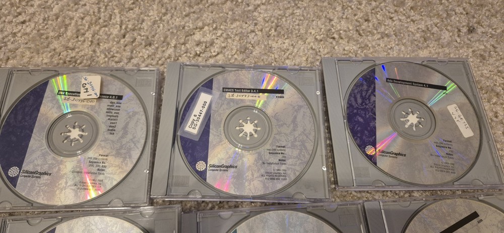 SGI Silicon Graphics IRIX Software Lot , Untested