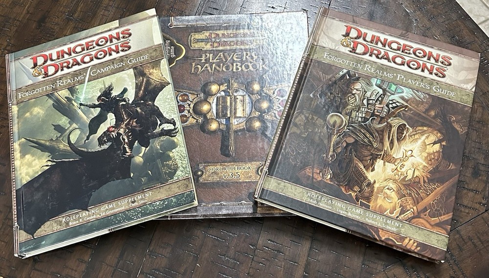 D&D RPG 3.5, 4th Edition Campaign Guide, 3 Book Set