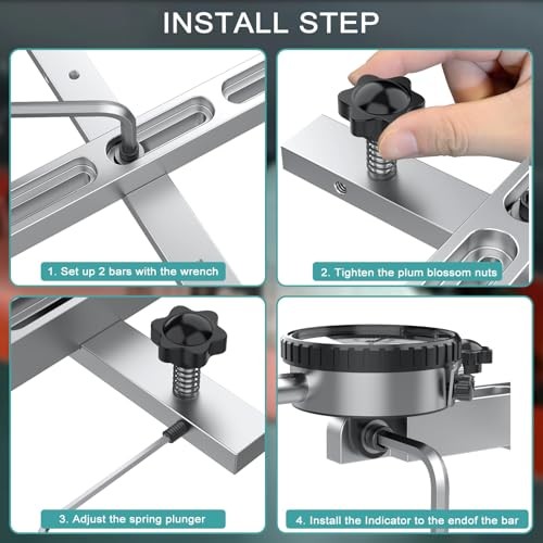 0-1"/0.001" Dial Indicator, Table Saw Alignment Gauge