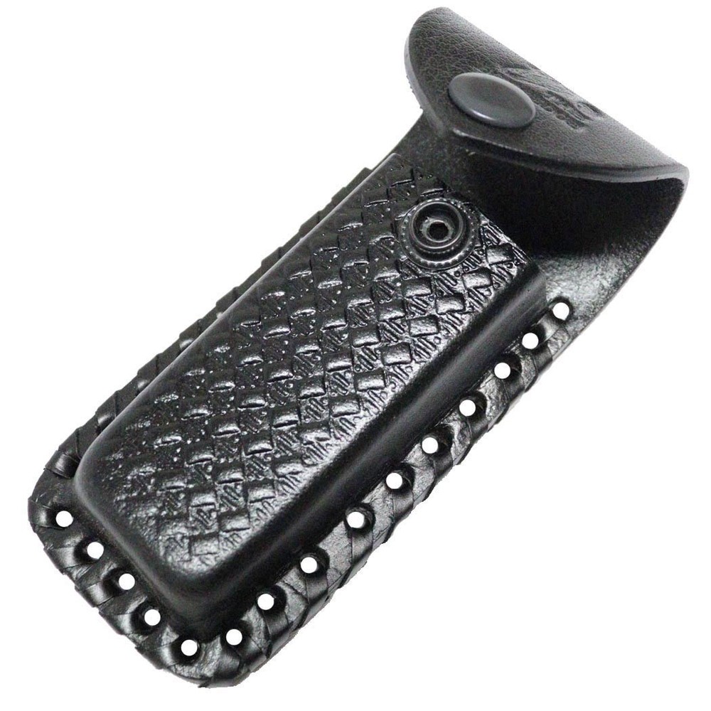TheBoneEdge Black 5"" Leather Sheath For Folding Blade Pocket Knife Belt Loop