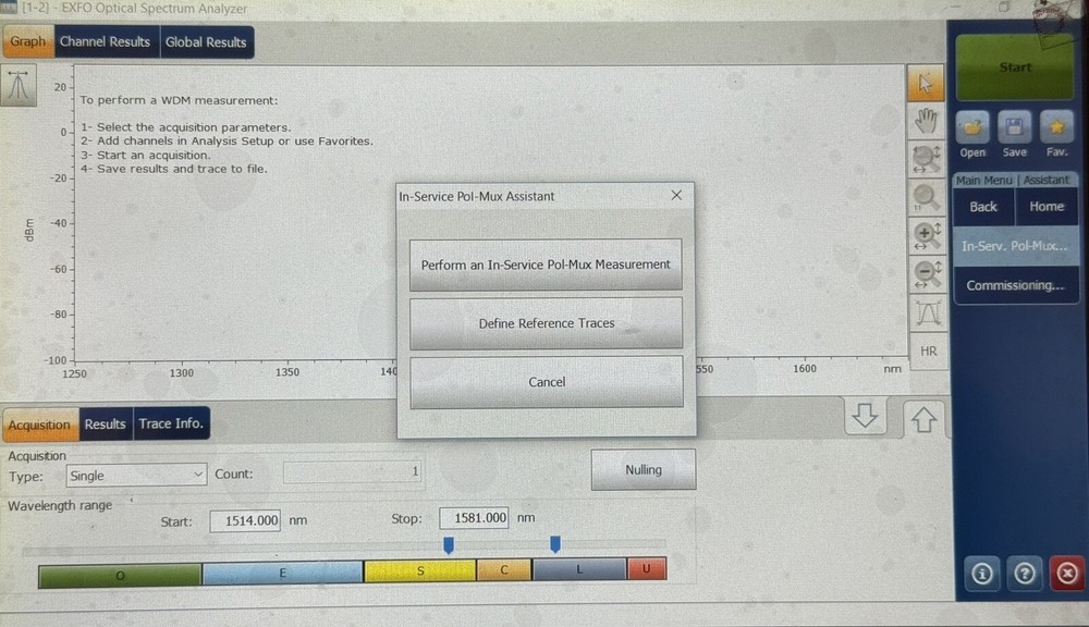 EXFO FTBx-5235 OSA Tested, NEW Open Box, Optical Spectrum Analyzer