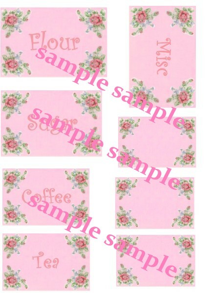 Vintage Canister Set Waterslide Decals