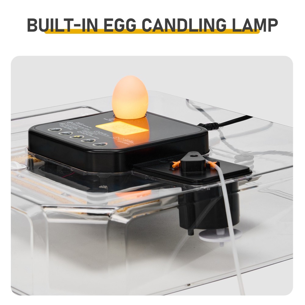 48H Pro 48-Egg Incubator Fully Automatic Egg Turner LED Candler US Plug