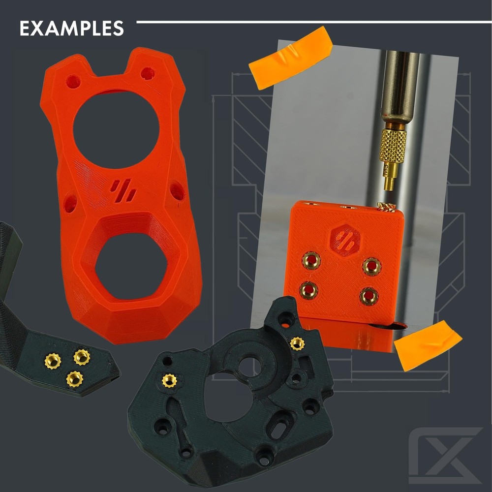ruthex M3 Threaded Inserts M3x5x4 VORON (100 pcs), Metric Insert