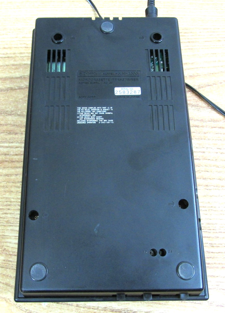Sony Microcassette Transcriber M-2000 FOR PARTS
