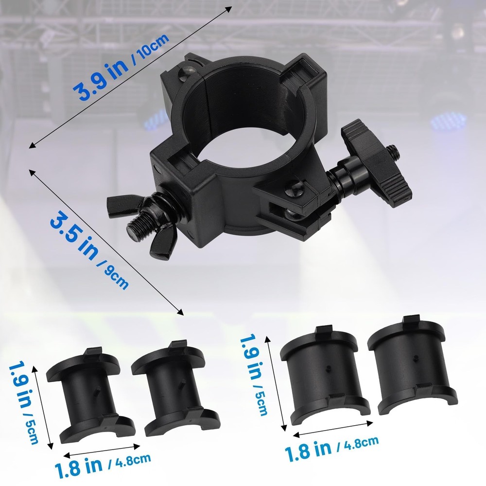 Stage Light Clamp 10 Pack, CZGOR 33lb Plastic DJ Light Clamps, Trus... Fast Ship