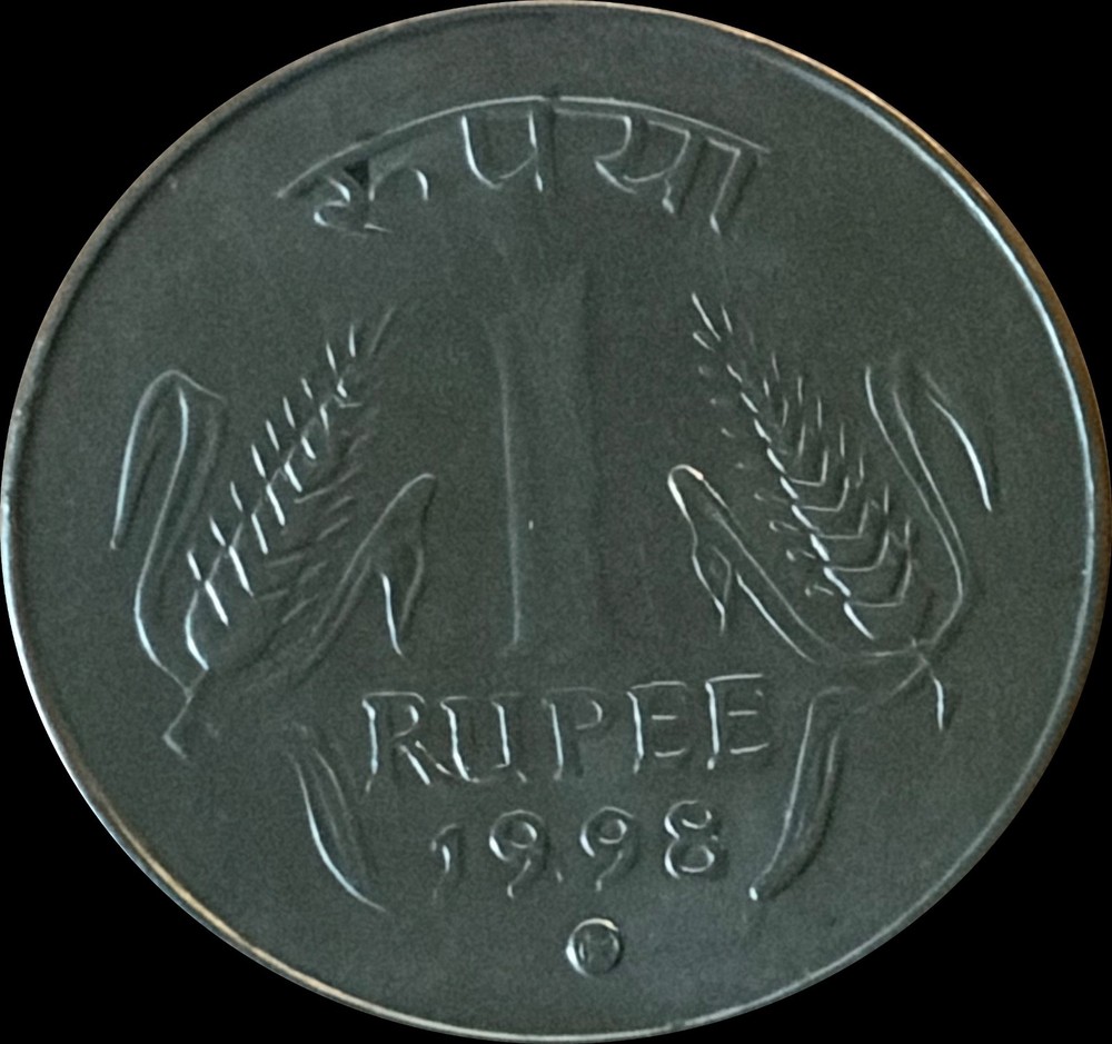 India 1998 1 Rupee