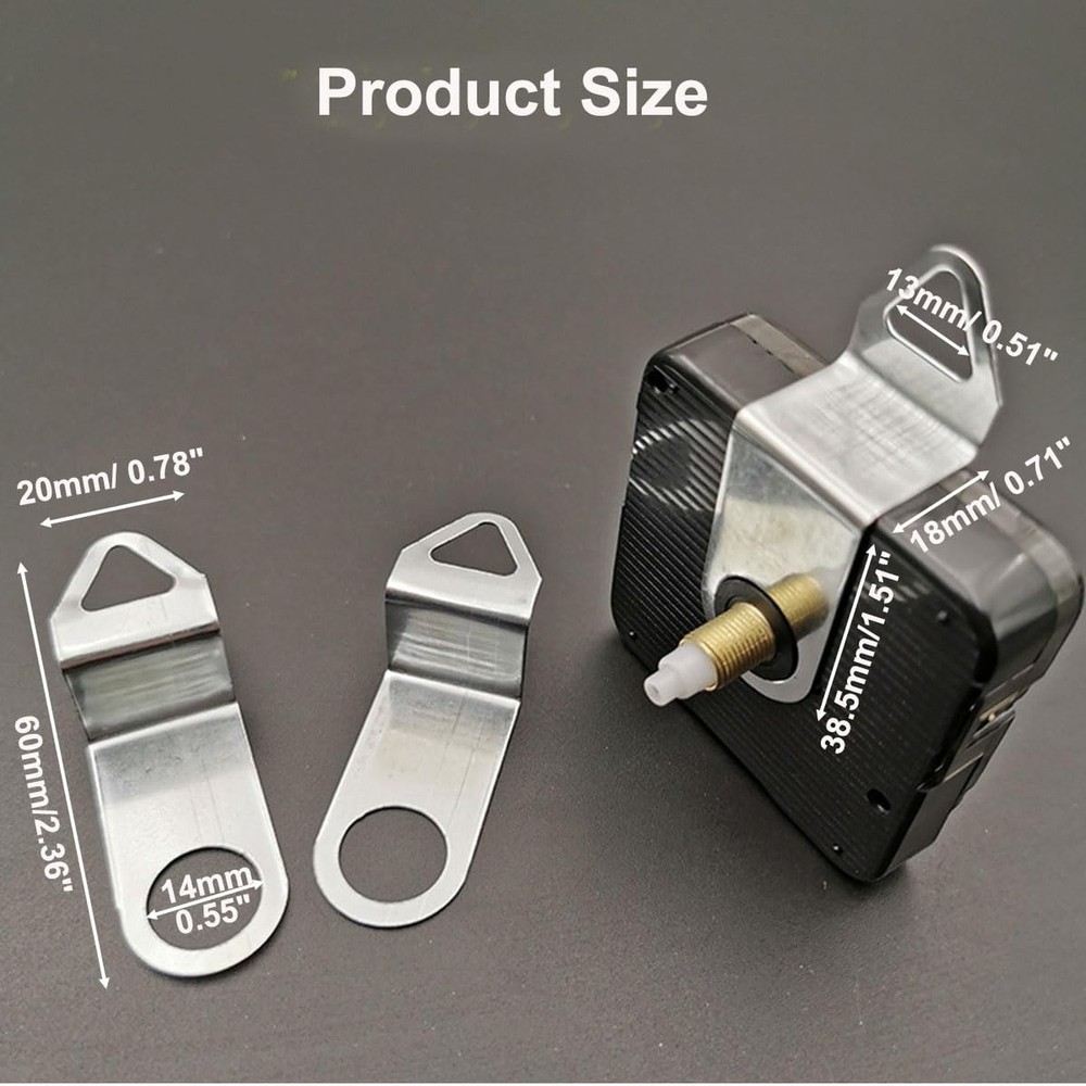 6-Piece Wall Clock Hooks,Clock Movement Replacement Hook,Clock Mechanism Hang...
