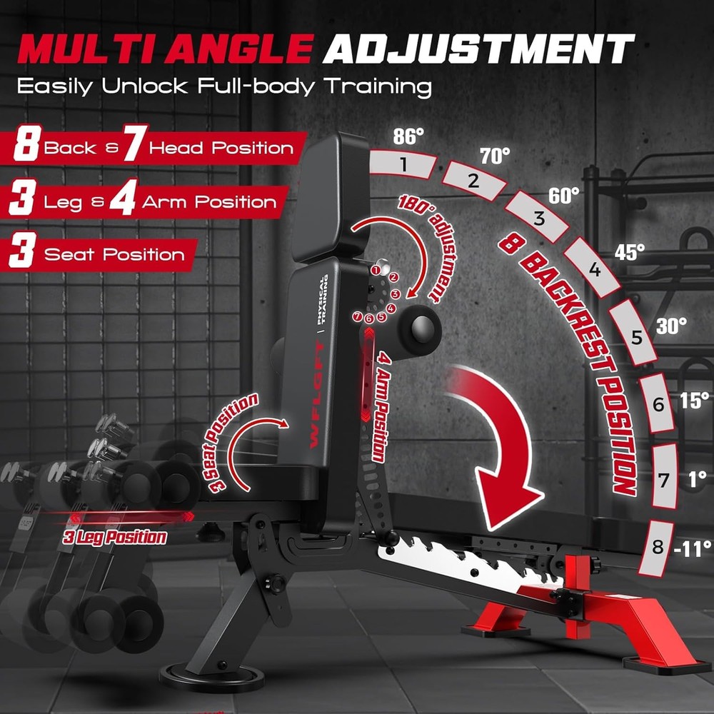Adjustable Weight Bench Foldable Incline Bench Foldable Dumbbell Bench Home Gym