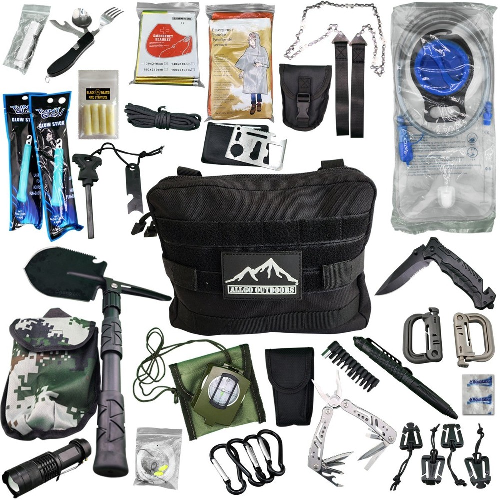 Allgo Outdoors Ultimate Survival Kit - Black - Kit 7