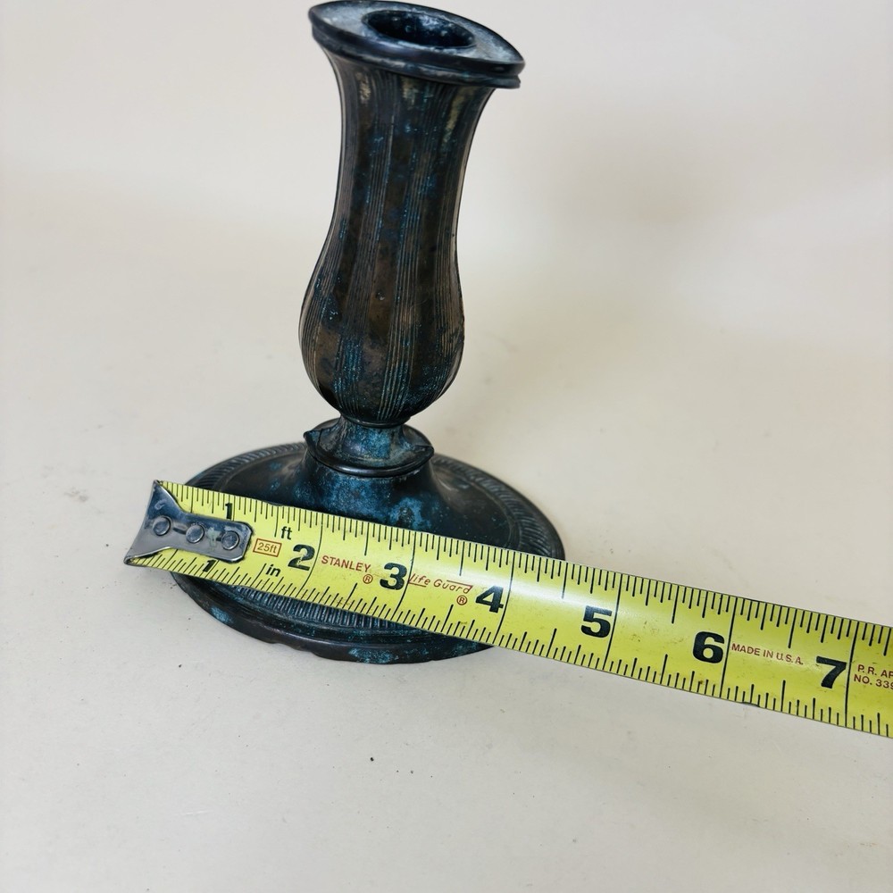 Antique Sheffield Candlestick Silver Plate