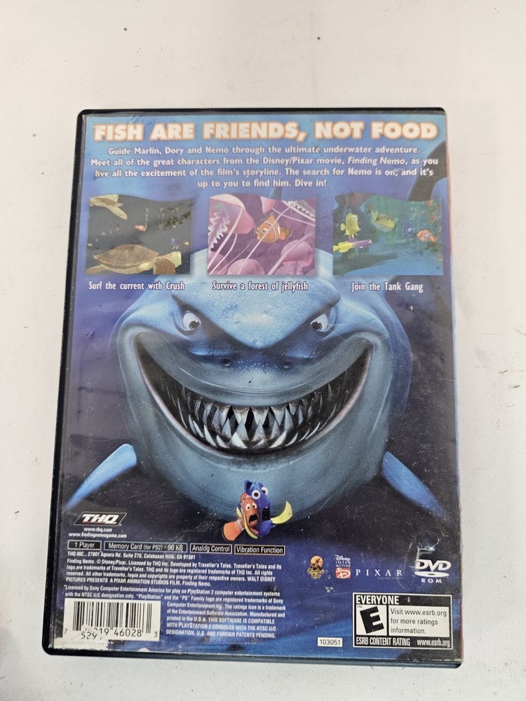ps2 finding nemo case and manual only NO GAME