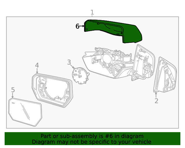 Genuine GM Mirror Cover 87845732