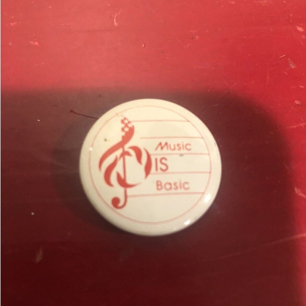 Music Is Basic Pin