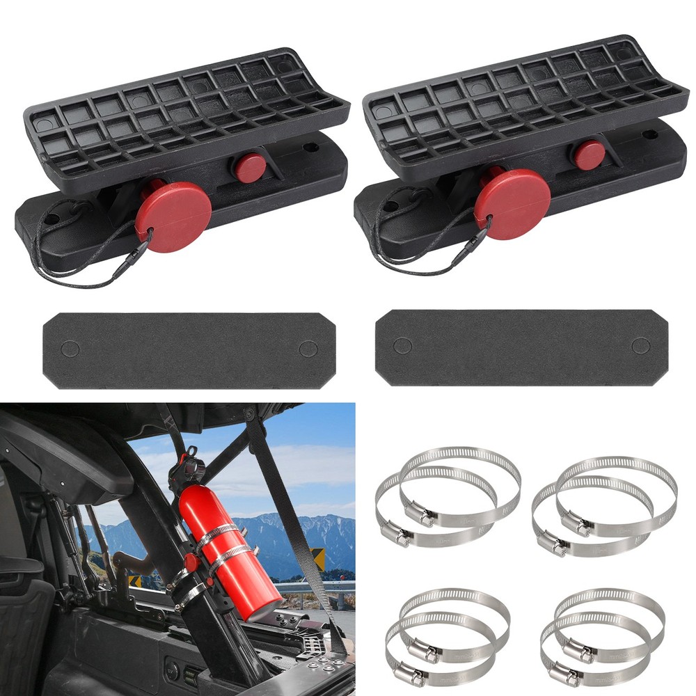 Adjustable Roll Bar Fire Extingui Quick Release UTV Fire Extinguisher Mount Kits