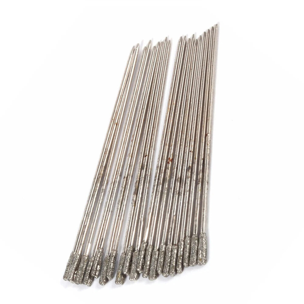 Diamond Lapidary Drill Bits Solid Needle Jewelry Jade Drill Hole Tools 1- 2.2mm