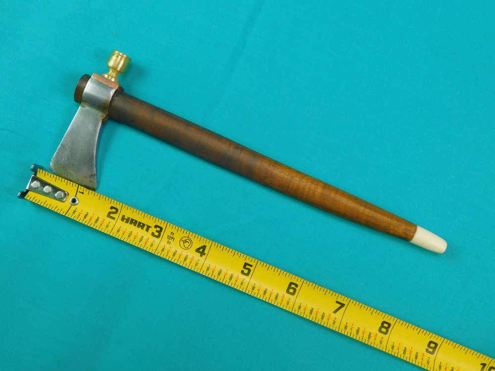 Vintage Old Custom Made Handmade Small Mini Copper Pipe Tomahawk Axe Hatchet